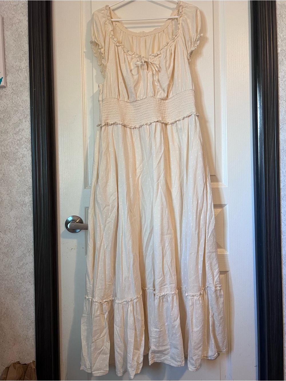 Old Navy Cream Maxi Dress